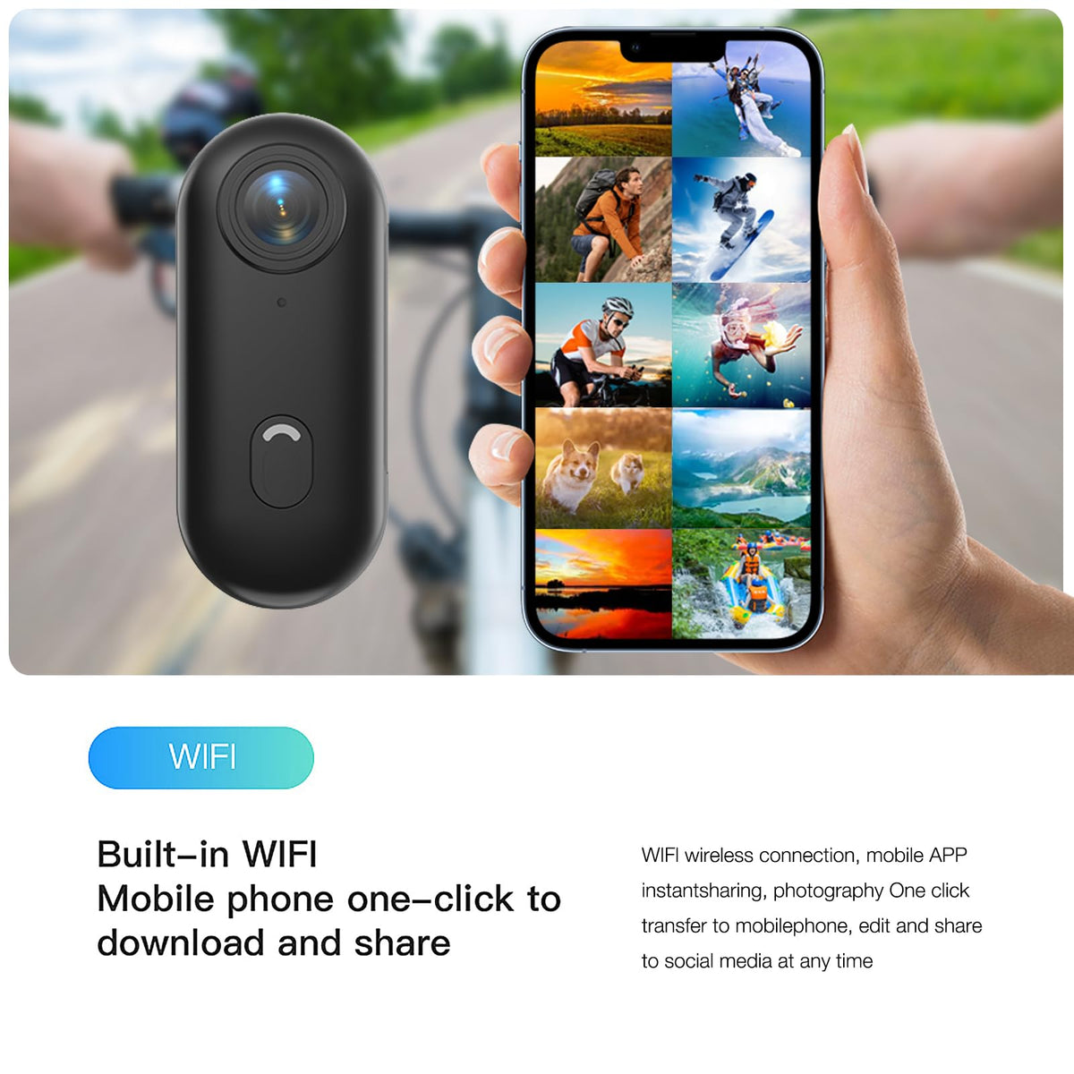 64GB 4K Thumb Action Camera Q16066