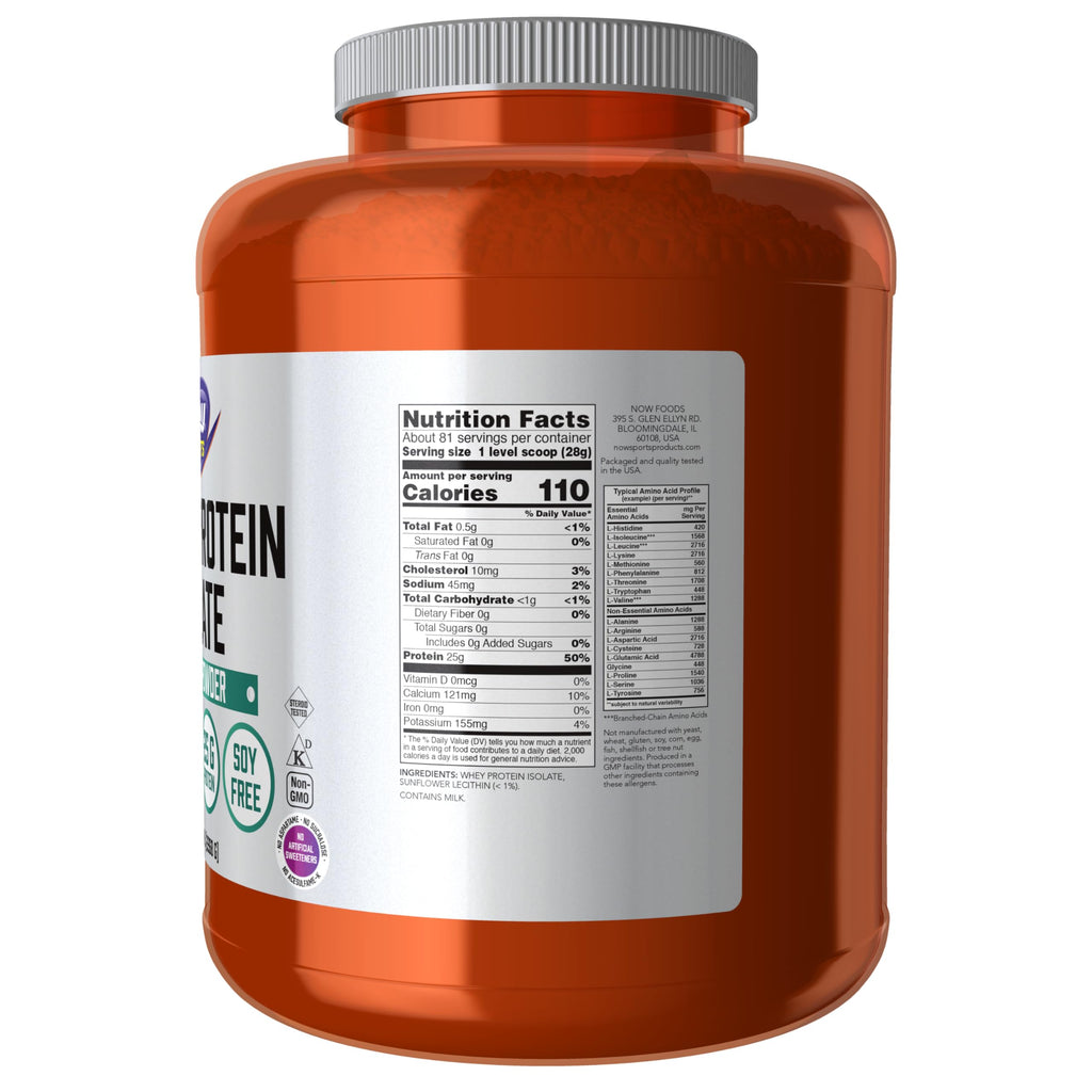 Whey Protein Isolate 24 g With BCAAs Unflavored Powder 5 lbs W258835
