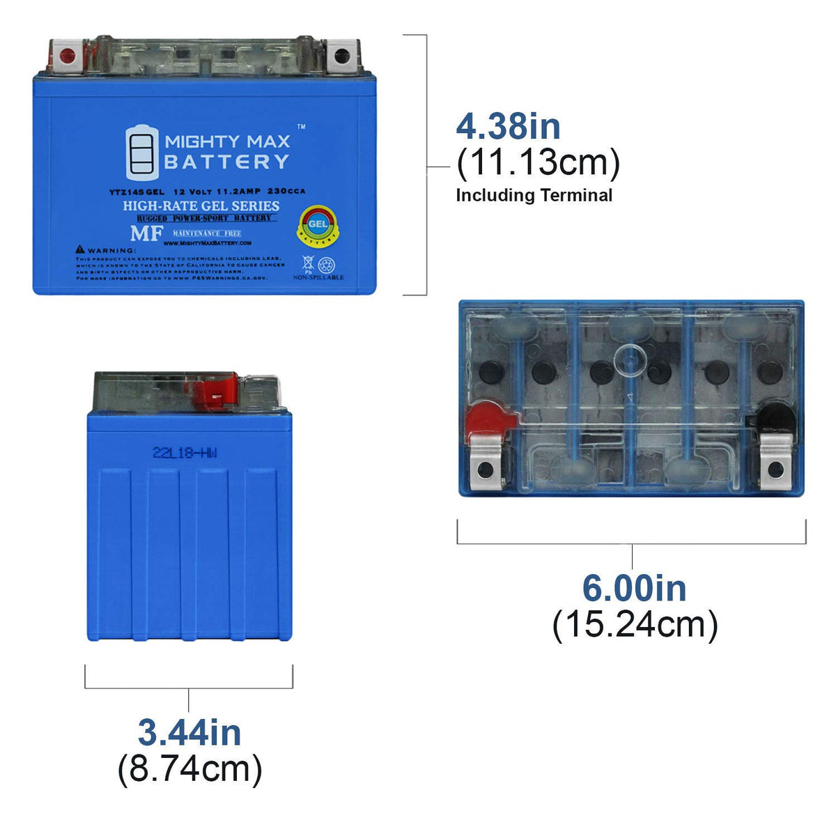 12V 11.2Ah GEL Battery N613