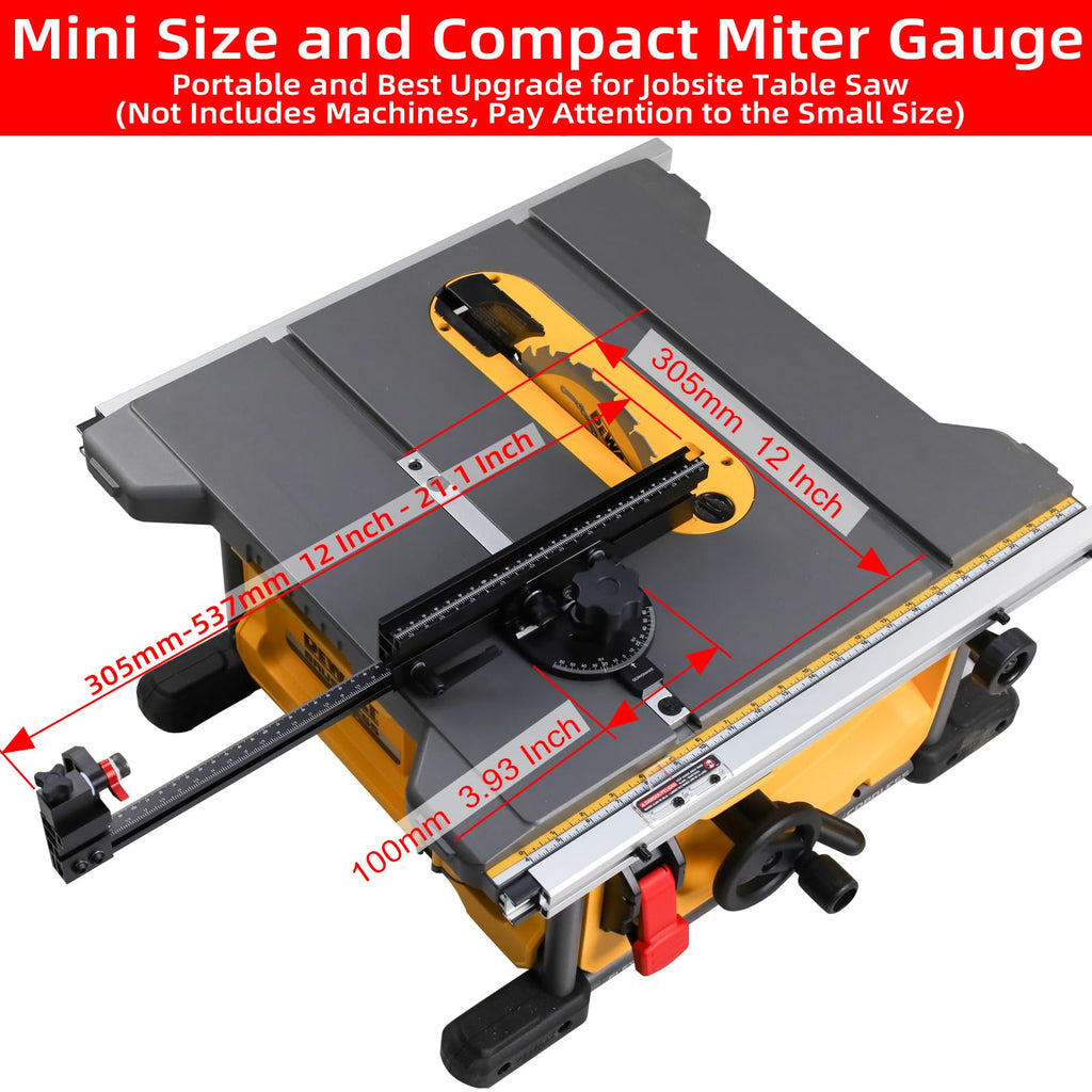 Small Table Saw Miter Gauge with Extendable Fence J69171