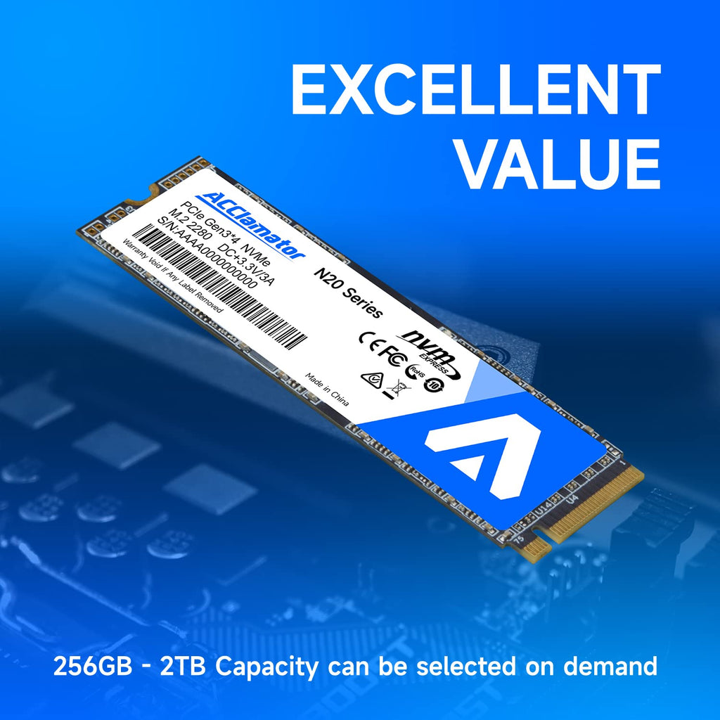 512GB NVMe M.2 2280 PCIe Gen3x4 Internal SSD I308