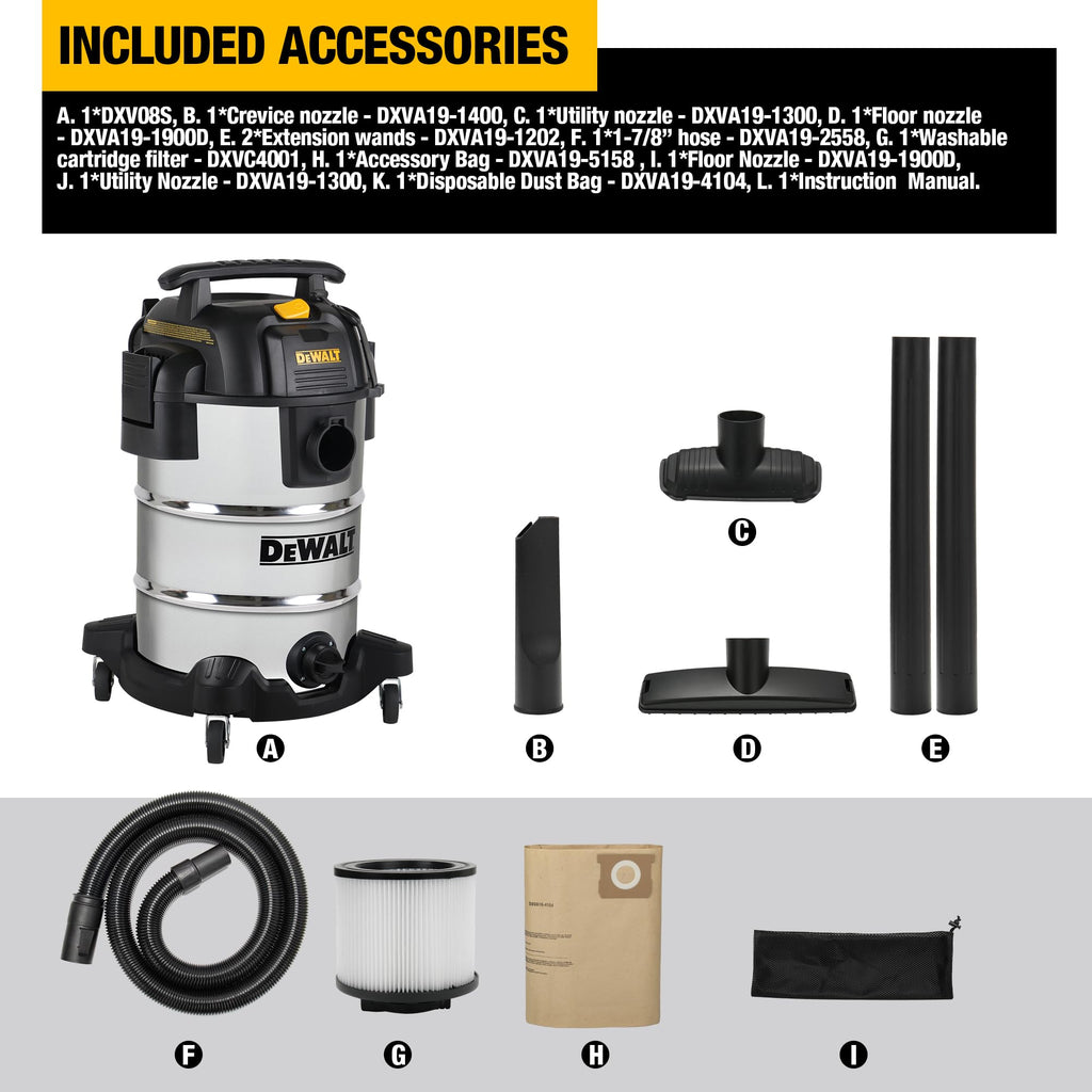 8 Gallon Wet and Dry Shop Vacuum with Blower N3424