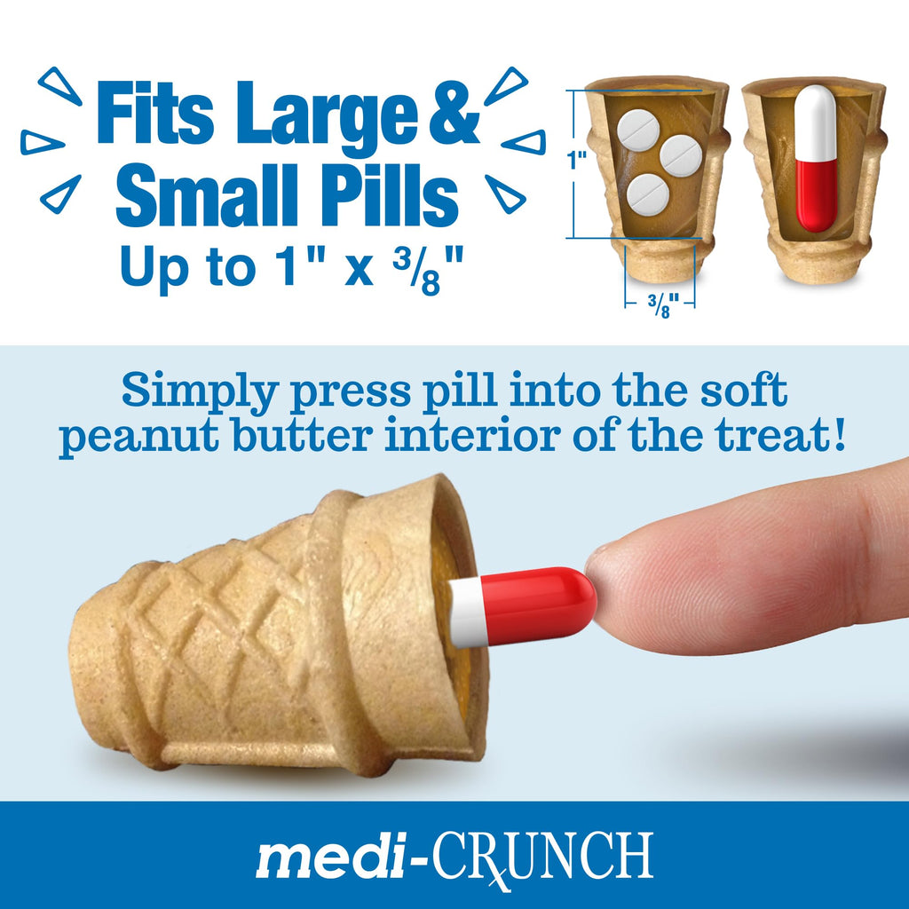 Peanut Butter Dog Pill Treats 30 Count A638