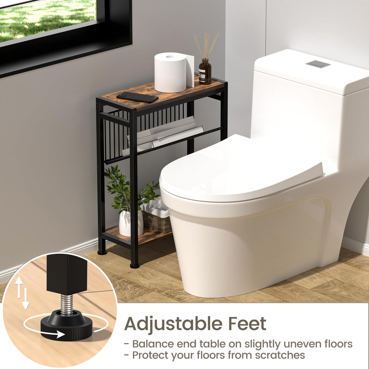 3-Tier Narrow Side Table Set of 2 Y603