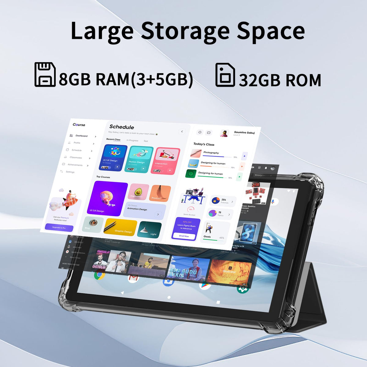 7 Inch Android Tablet with Case Y3219