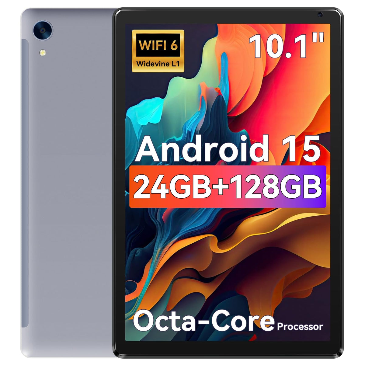 10.1" Android Tablet with Octa-core Processor 24GB RAM 128GB ROM HD IPS Touchscreen A6536