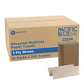 Brown 1-Ply Multifold Paper Towels, 250 Per Pack, 16 Packs H839415