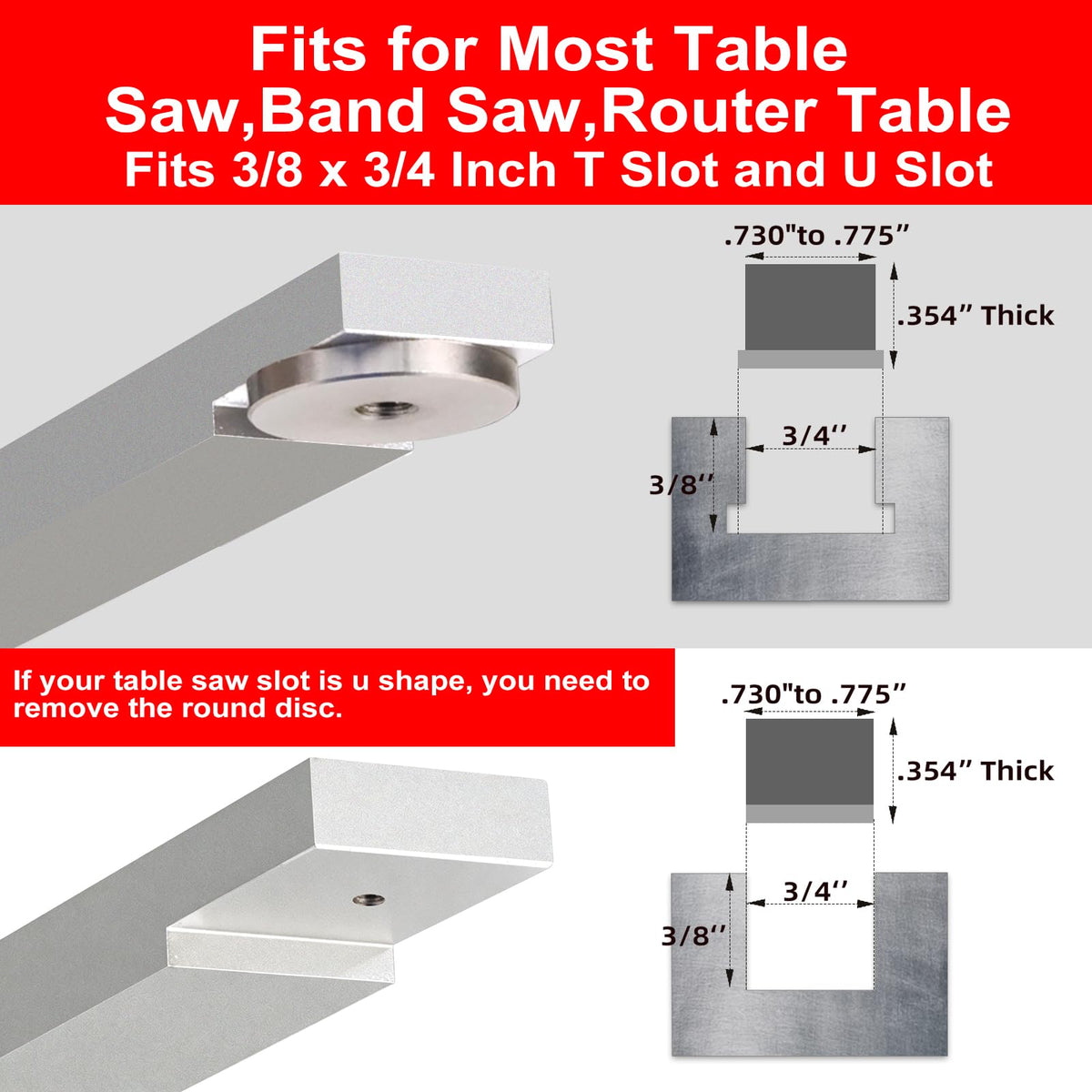 Small Table Saw Miter Gauge with Extendable Fence J69171