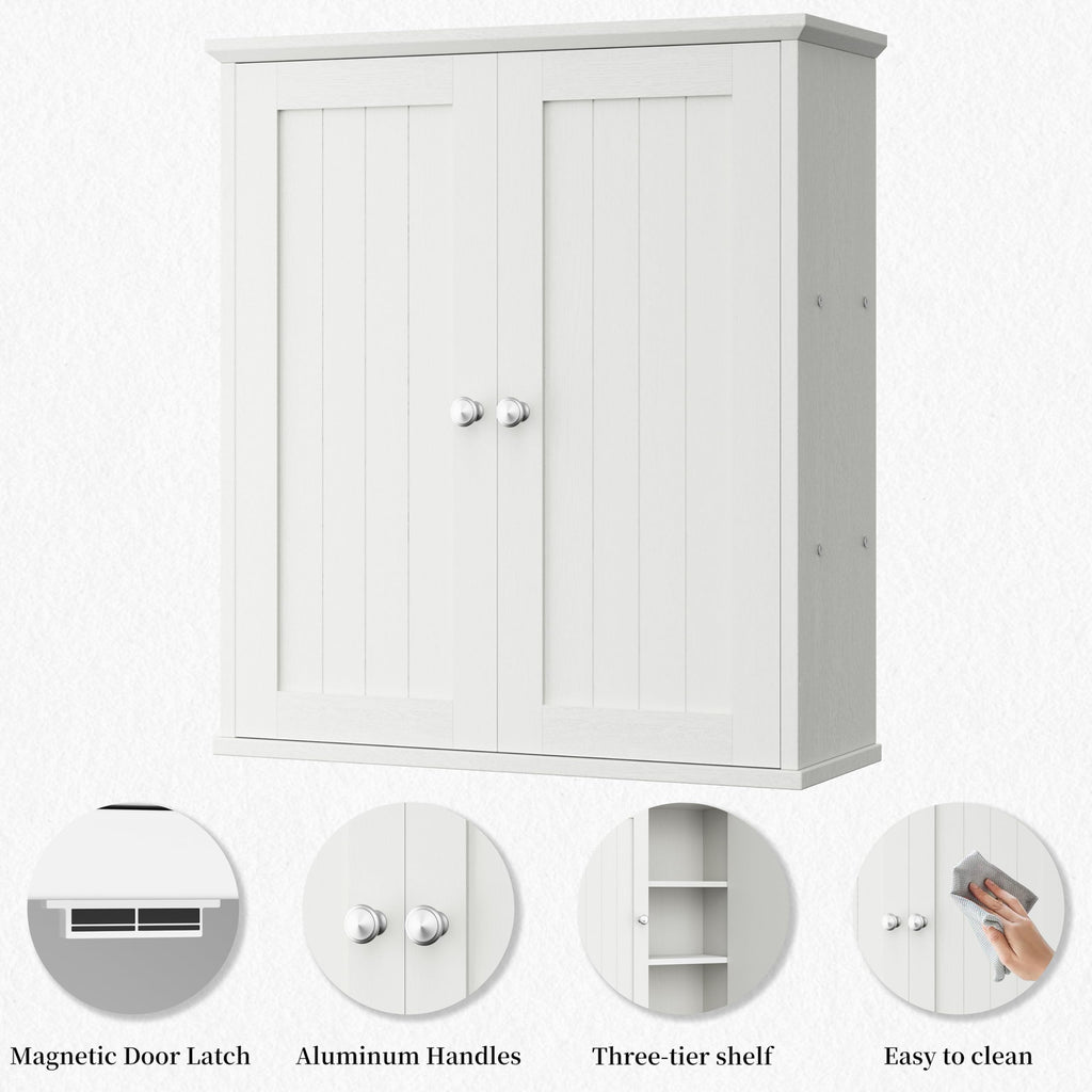 White Bathroom Wall Medicine Cabinet A3233