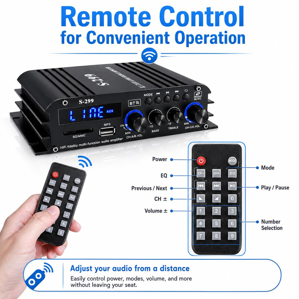 4.1 Channel Home Audio Amplifier Receiver U298
