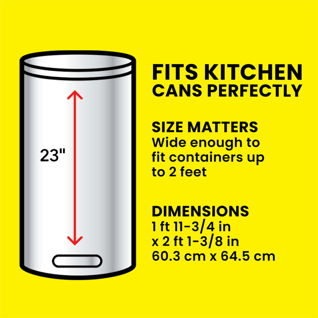13 Gal Tall Trash Bags, 110 Ct V7816