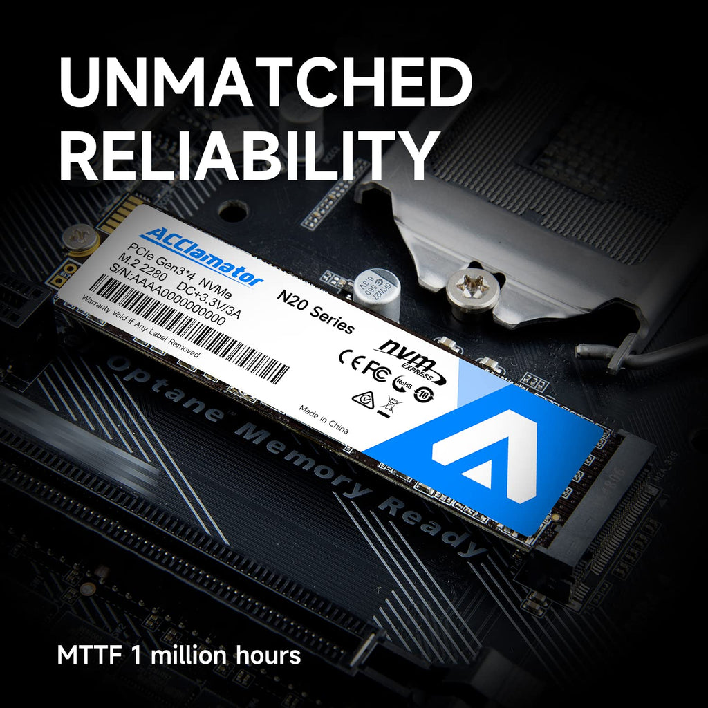 512GB NVMe M.2 2280 PCIe Gen3x4 Internal SSD I308