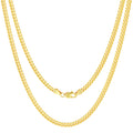 10k Yellow Gold Cuban Link Chain Necklace W600772