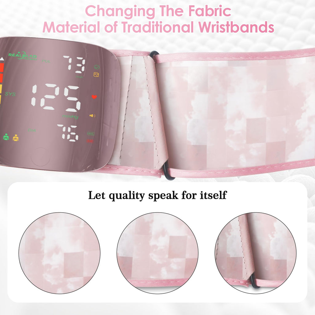 Pink Wrist Blood Pressure Monitor X35063