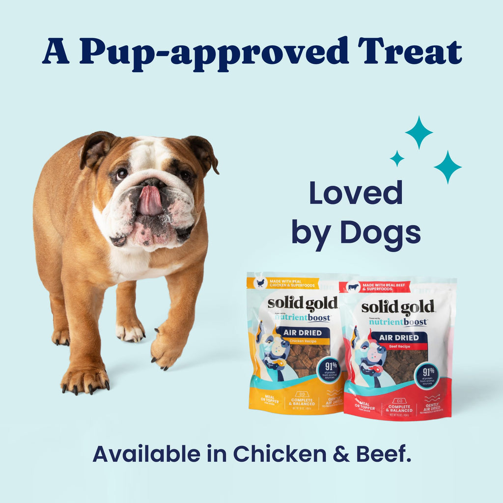 Air Dried Dog Food Topper & Treats Beef 1lb Y2787