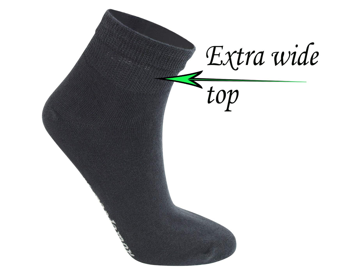 Cotton Ankle Dress Socks with Seamless Toe T975004