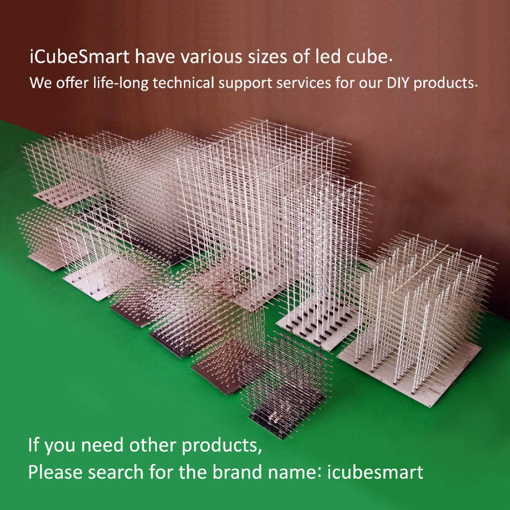 3D Led Cube DIY Electronics Kit 8x8x8 Led Cube DIY Soldering Project Kit W26193