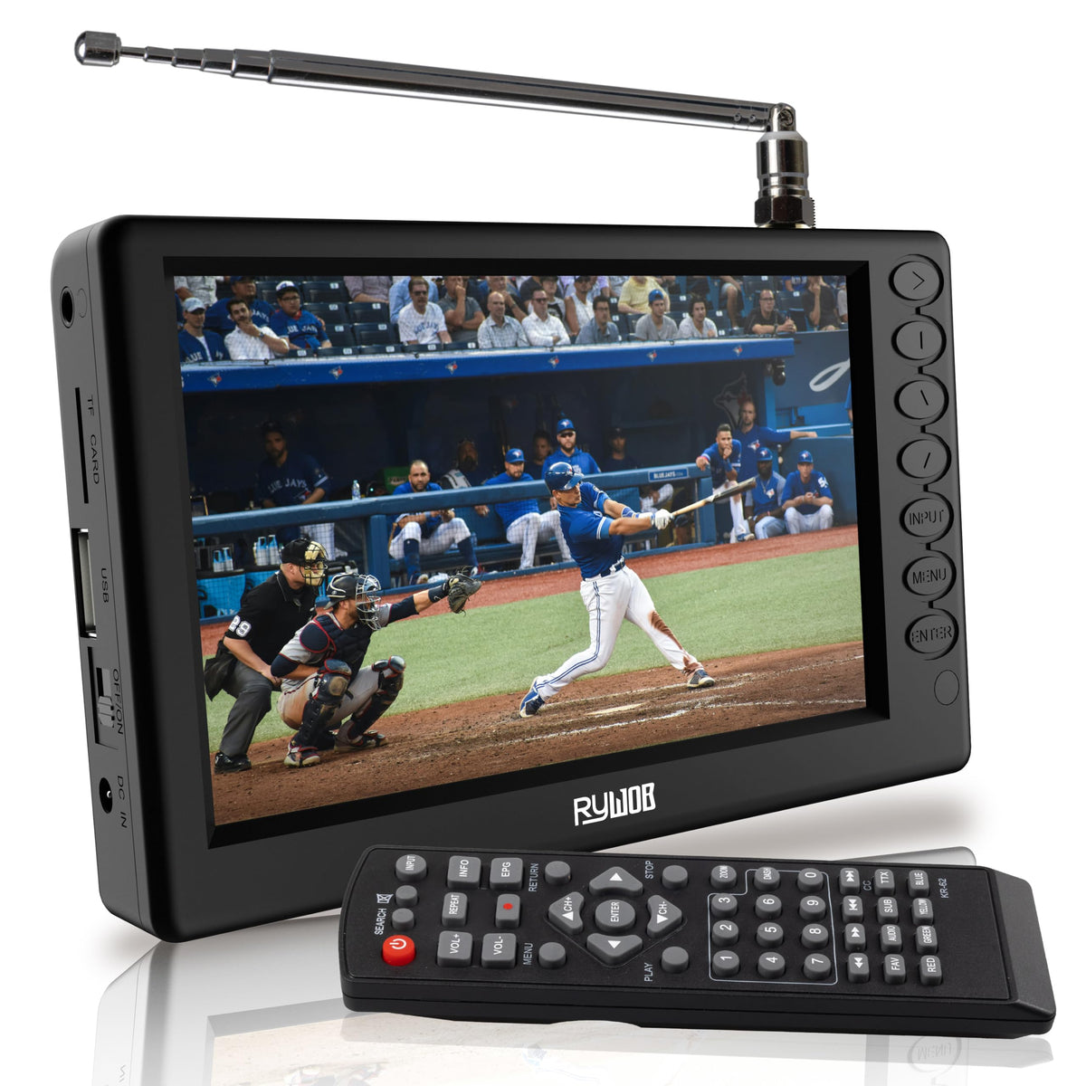 5" Portable Digital ATSC TV with Stand T297