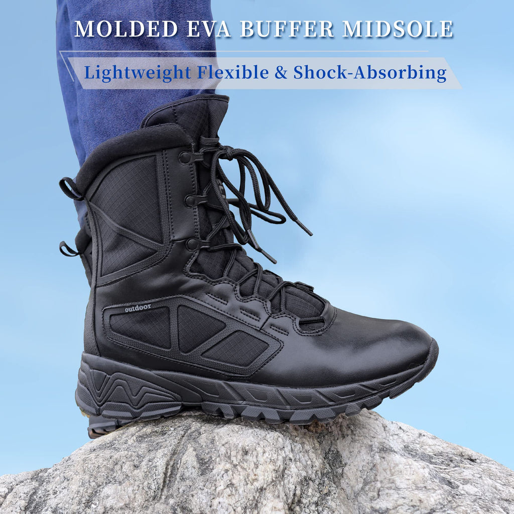Lightweight Side Zipper Tactical Work Boots D756