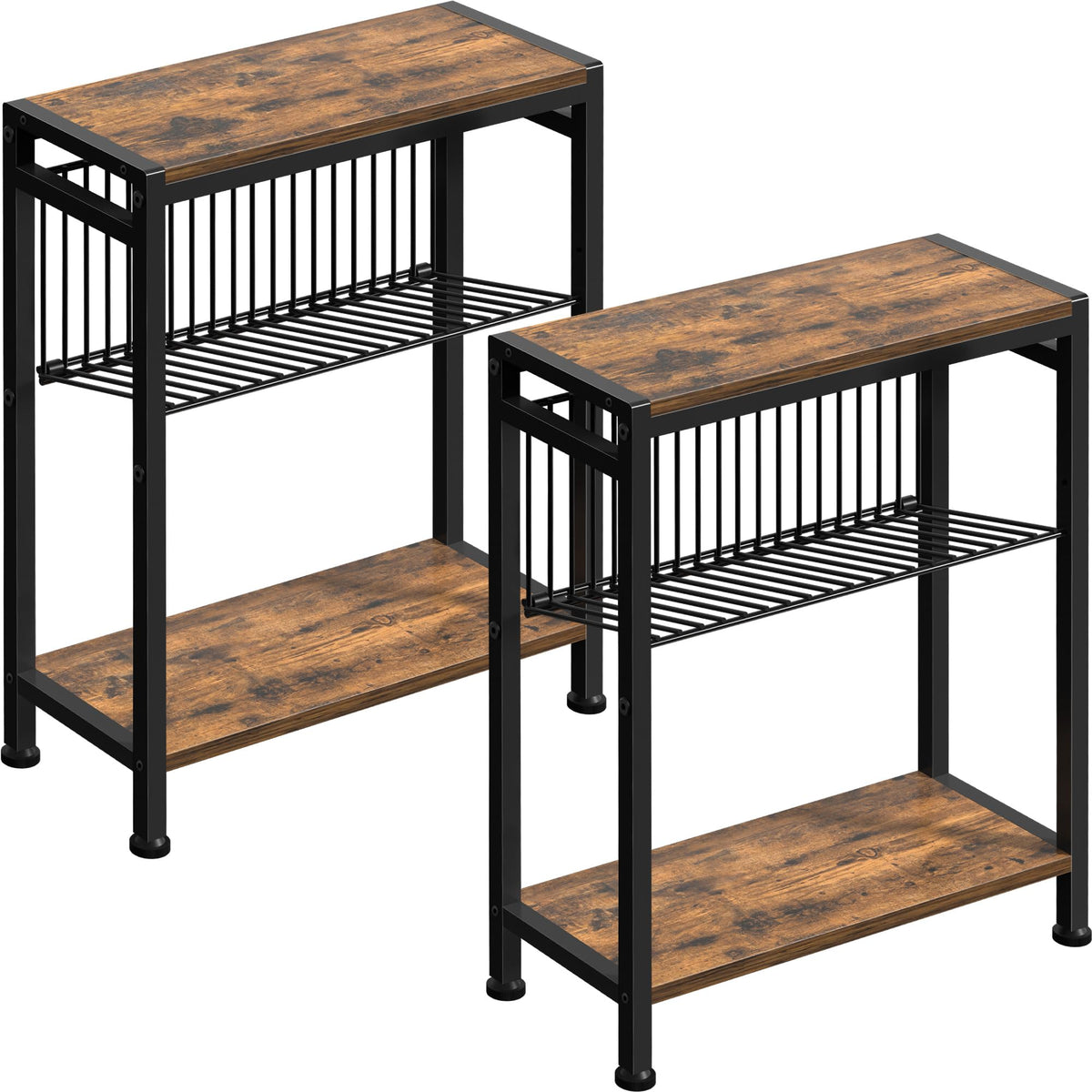 3-Tier Narrow Side Table Set of 2 Y603