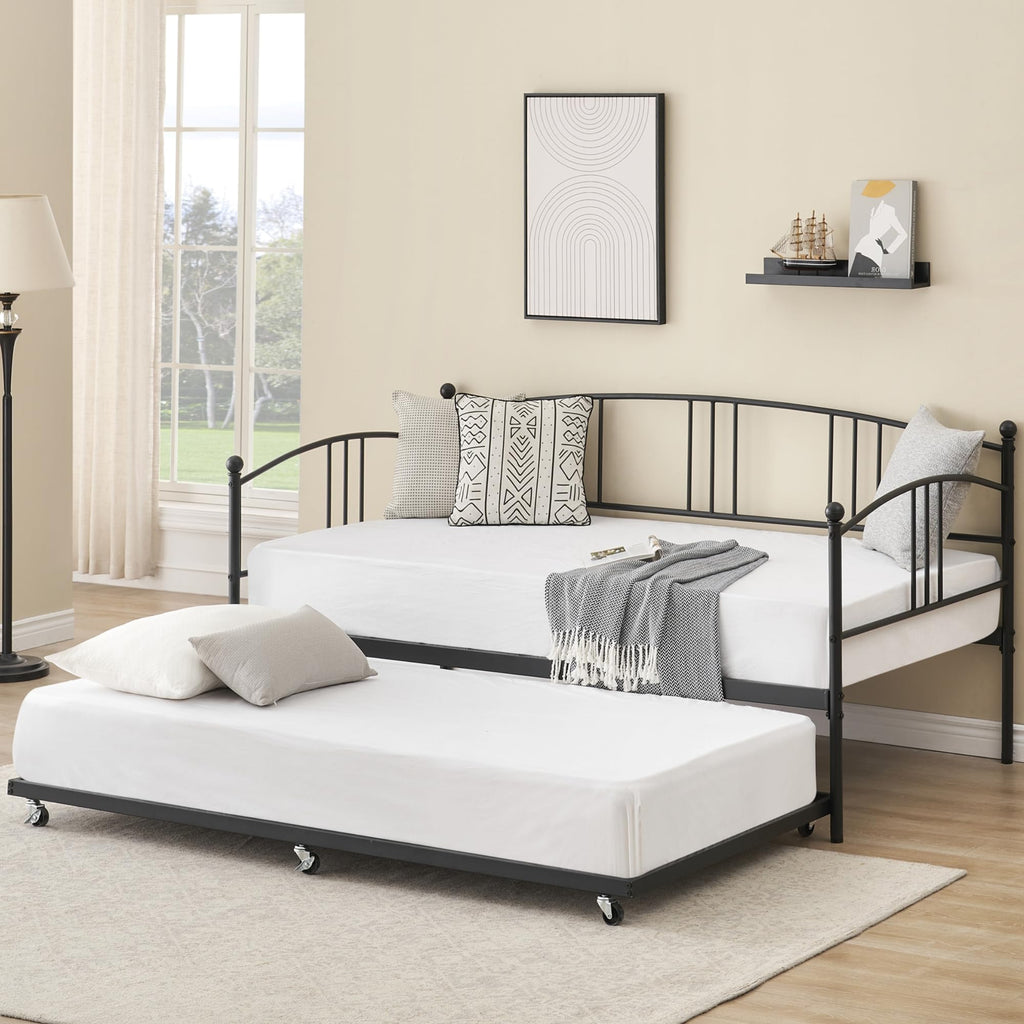 Twin Metal Daybed with Trundle B72183