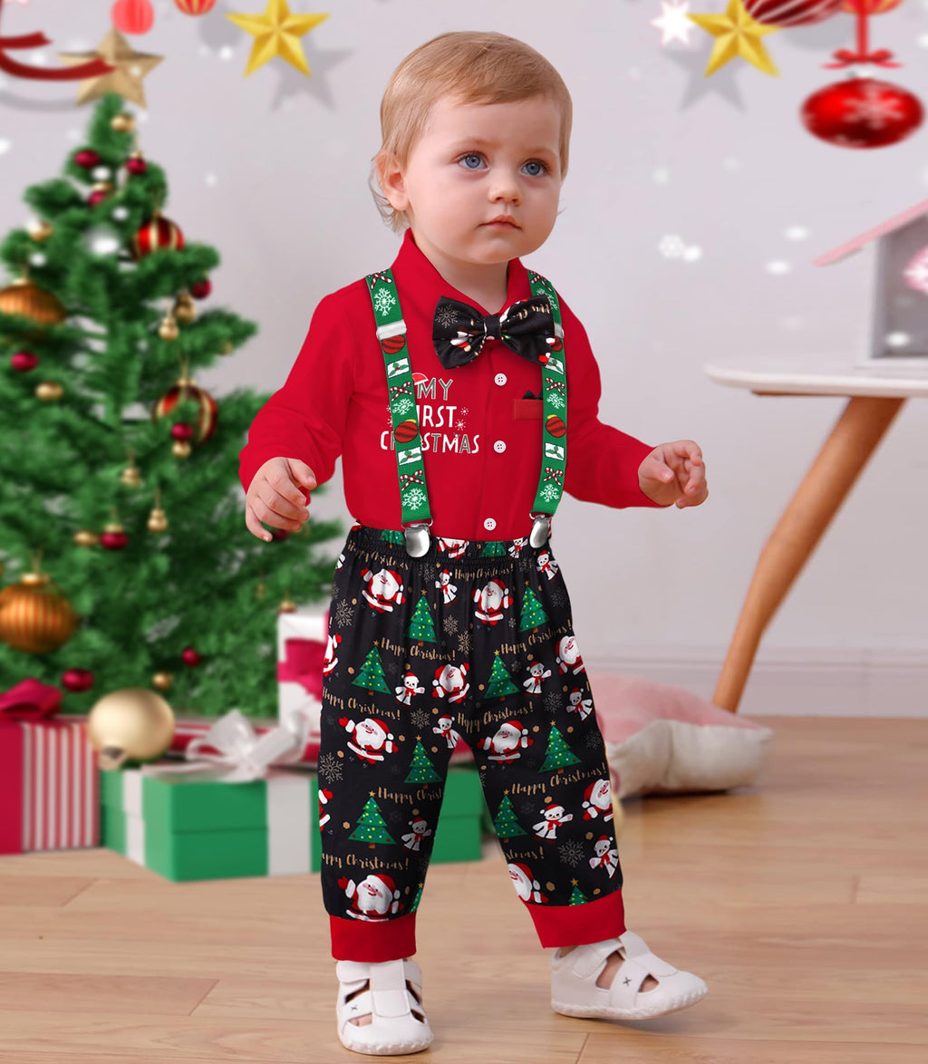 Baby Boy Christmas Outfit 3PCS Set E230