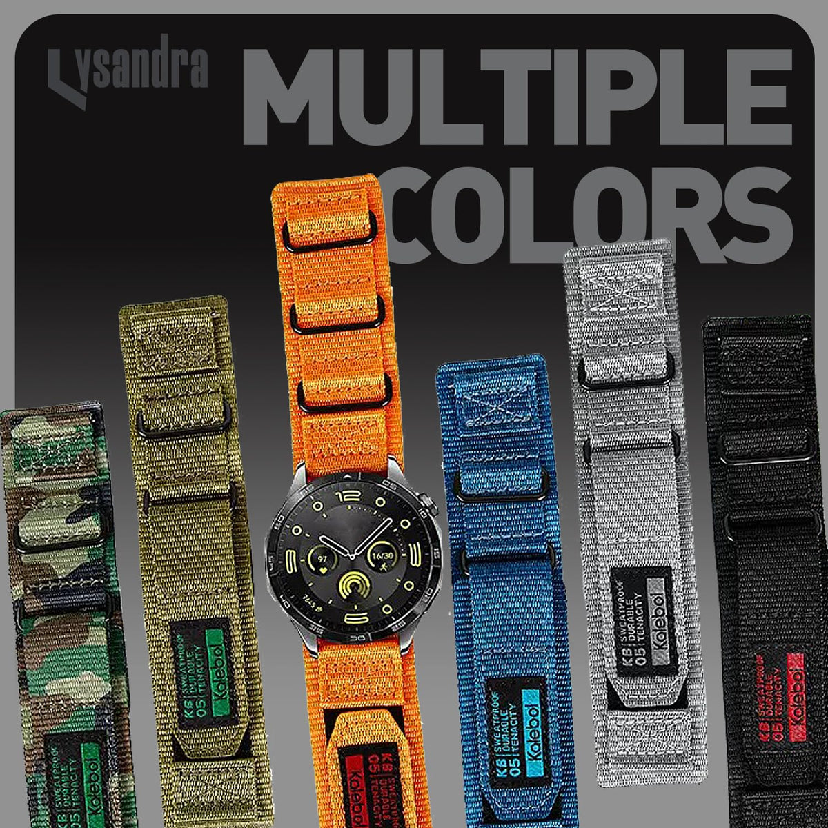 Nylon Sports Strap with Woven Design I80689