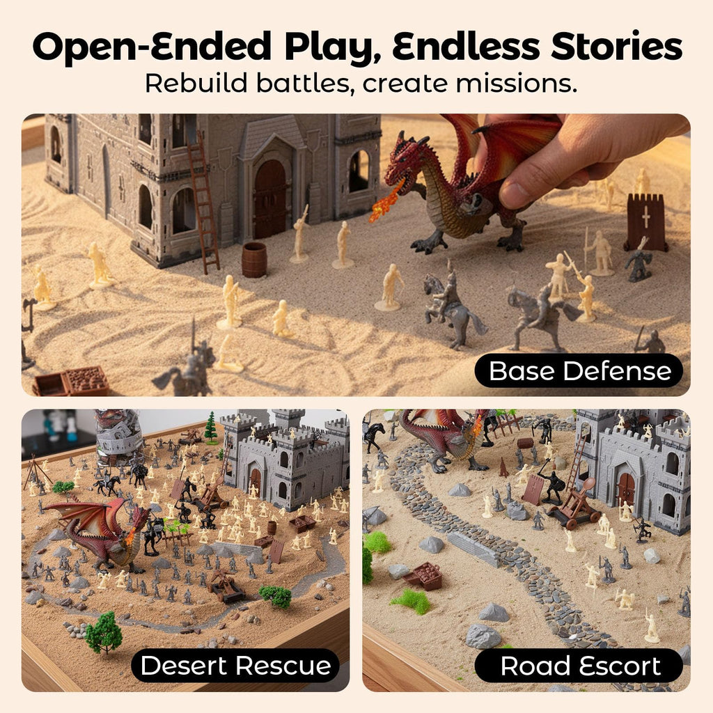 275PCS Medieval Dragon Castle Knights Figures Set G8394
