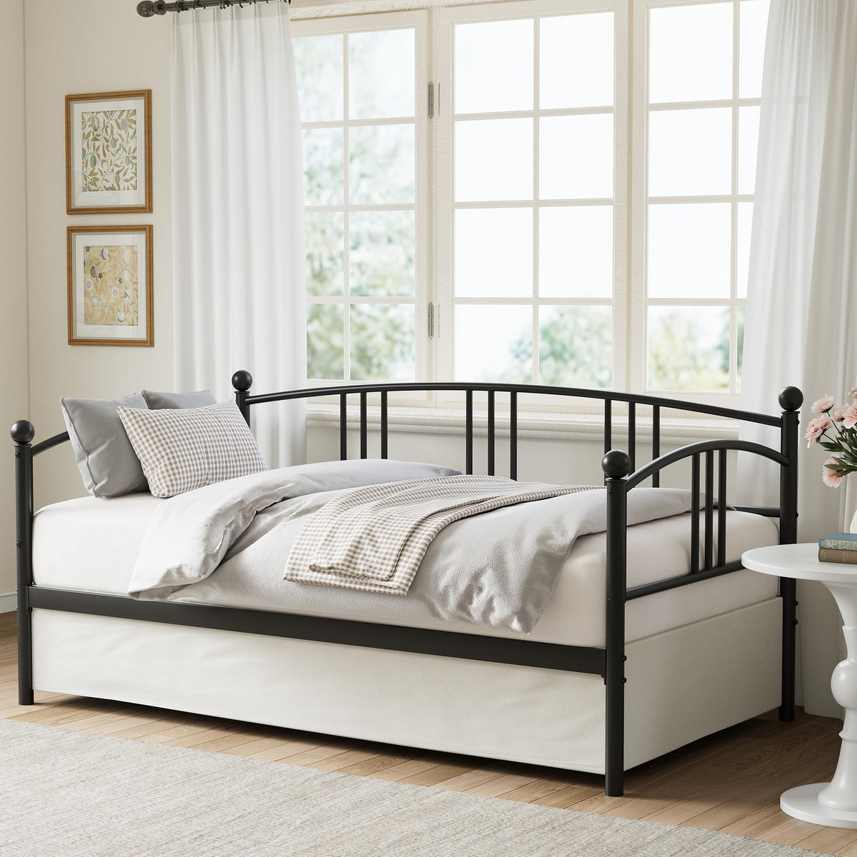 Twin Metal Daybed with Trundle B72183
