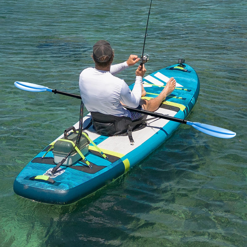 Adjustable Lightweight Floating Kayak Paddle with Safety Rope Y929