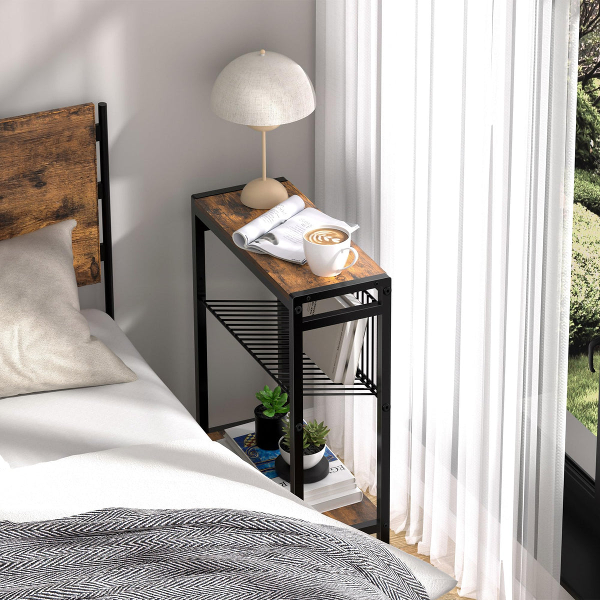 3-Tier Narrow Side Table Set of 2 Y603