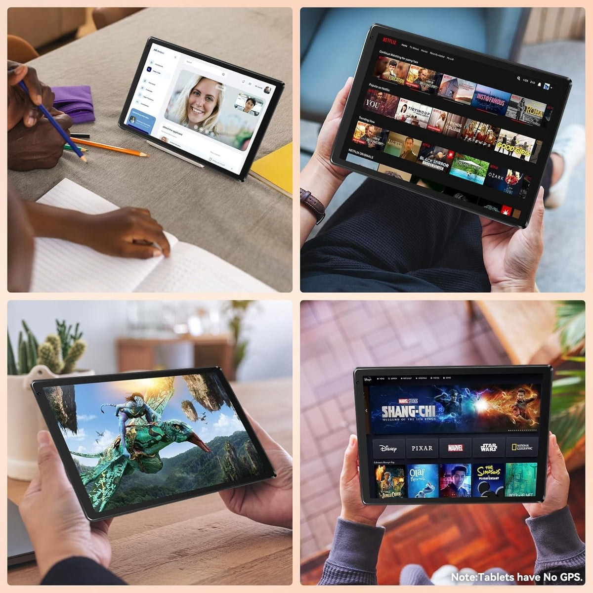 10.1" Android Tablet with Octa-core Processor 24GB RAM 128GB ROM HD IPS Touchscreen A6536