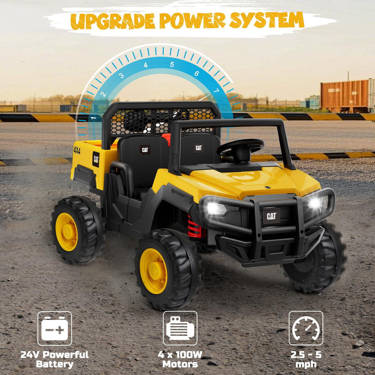 24V Ride On Toy with Dump Bed and Shovel T27161