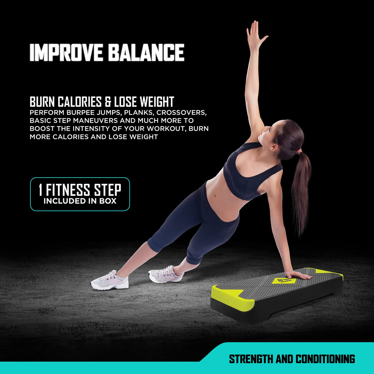 Aerobic Step Platform with Non-Slip Textured Surface H1962