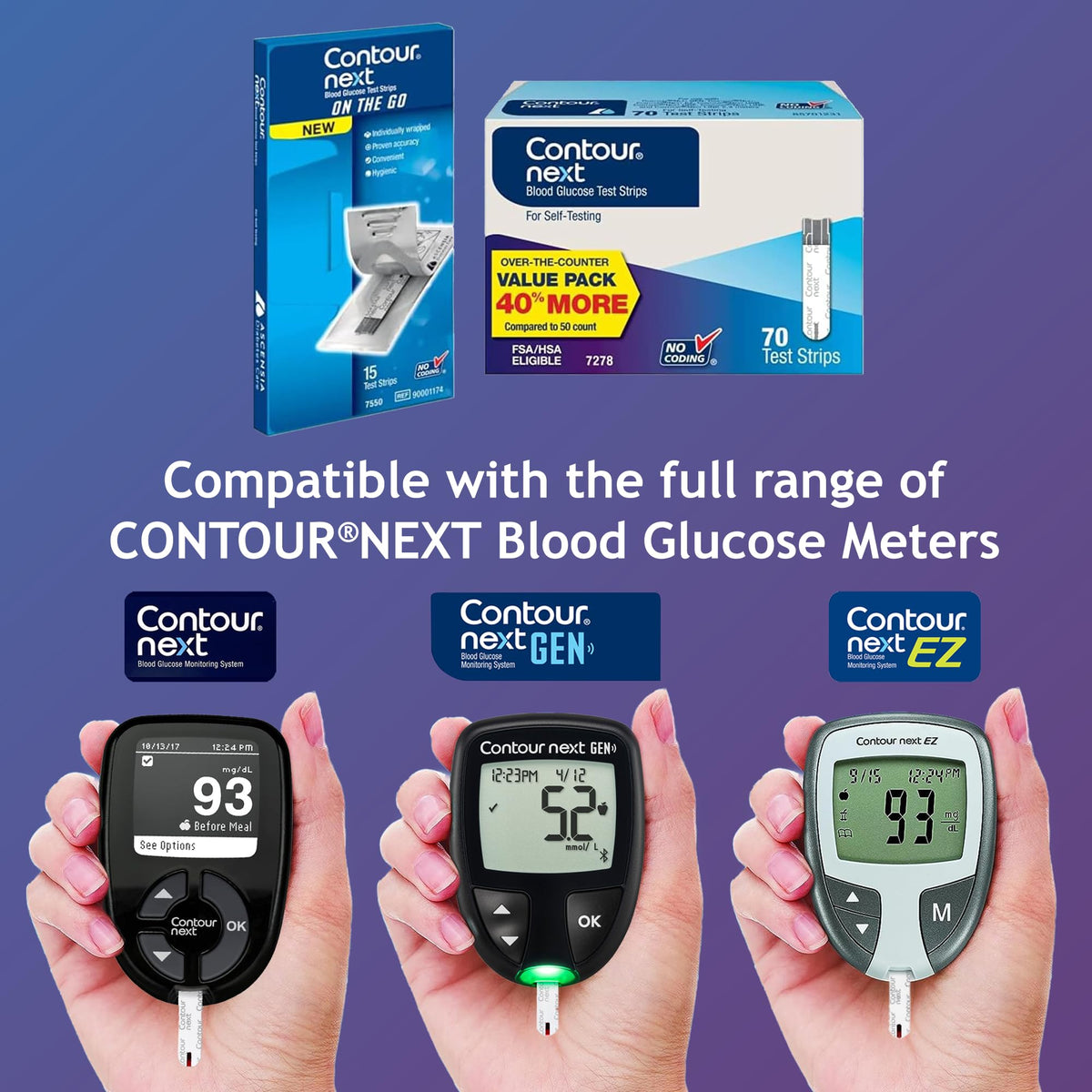 Blood Glucose Test Strips 85 Count U810
