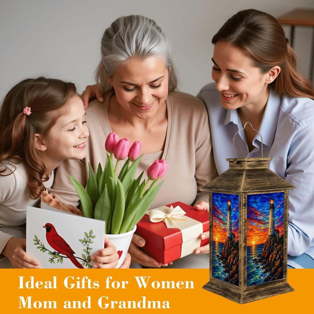 Waterproof Mosaic LED Solar Lantern S7087