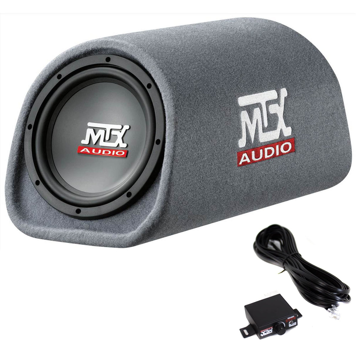8" Amplified Vented Tube Box Subwoofer & Wiring Kit T83310