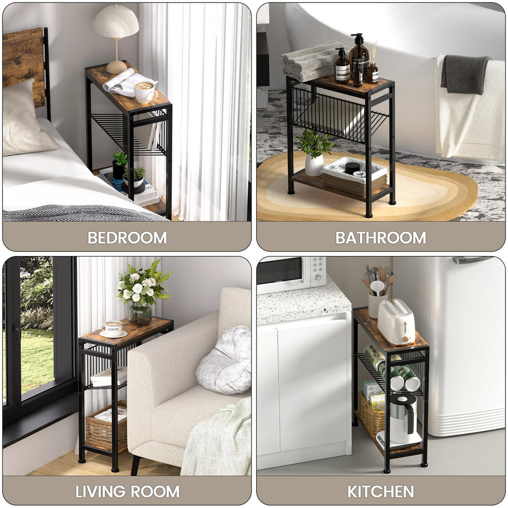 3-Tier Narrow Side Table Set of 2 Y603