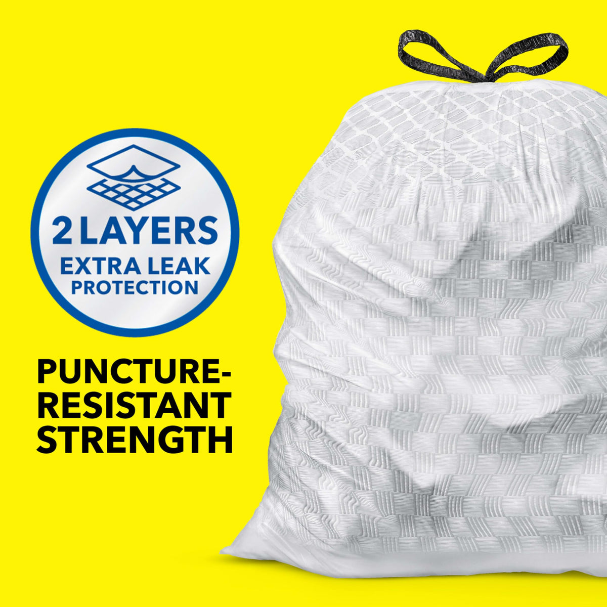 13 Gal Tall Trash Bags, 110 Ct V7816