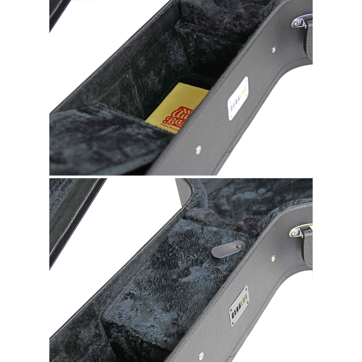 Black Acoustic Guitar Hardshell Case with Accessory Compartment O23181