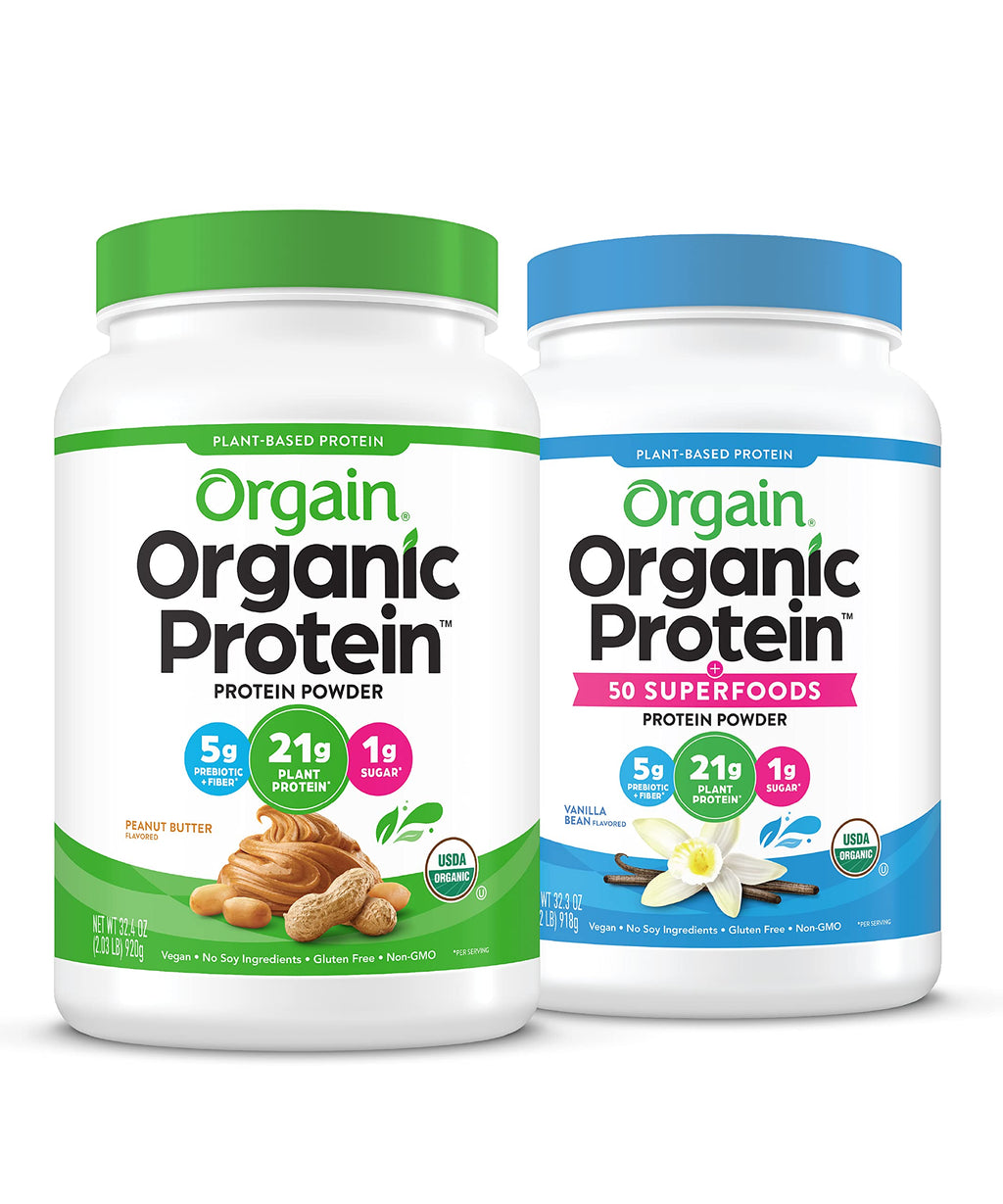 Organic Vegan Protein Powder + Superfoods Powder Bundle N91315
