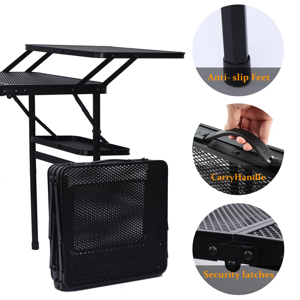 Compact Camping Metal Table D282375