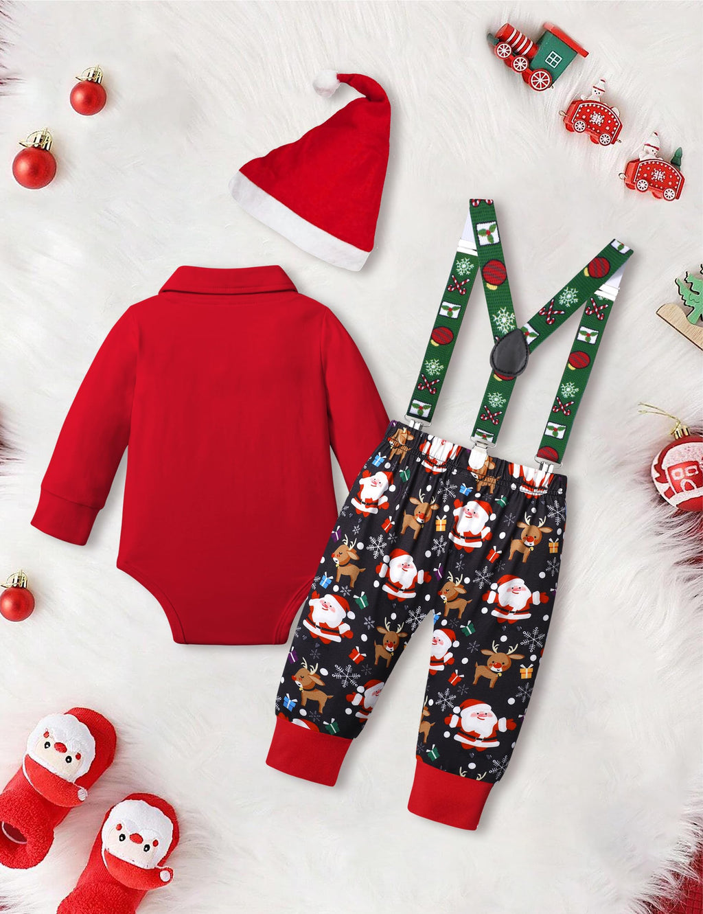 Baby Boy Christmas Outfit 3PCS Set E230