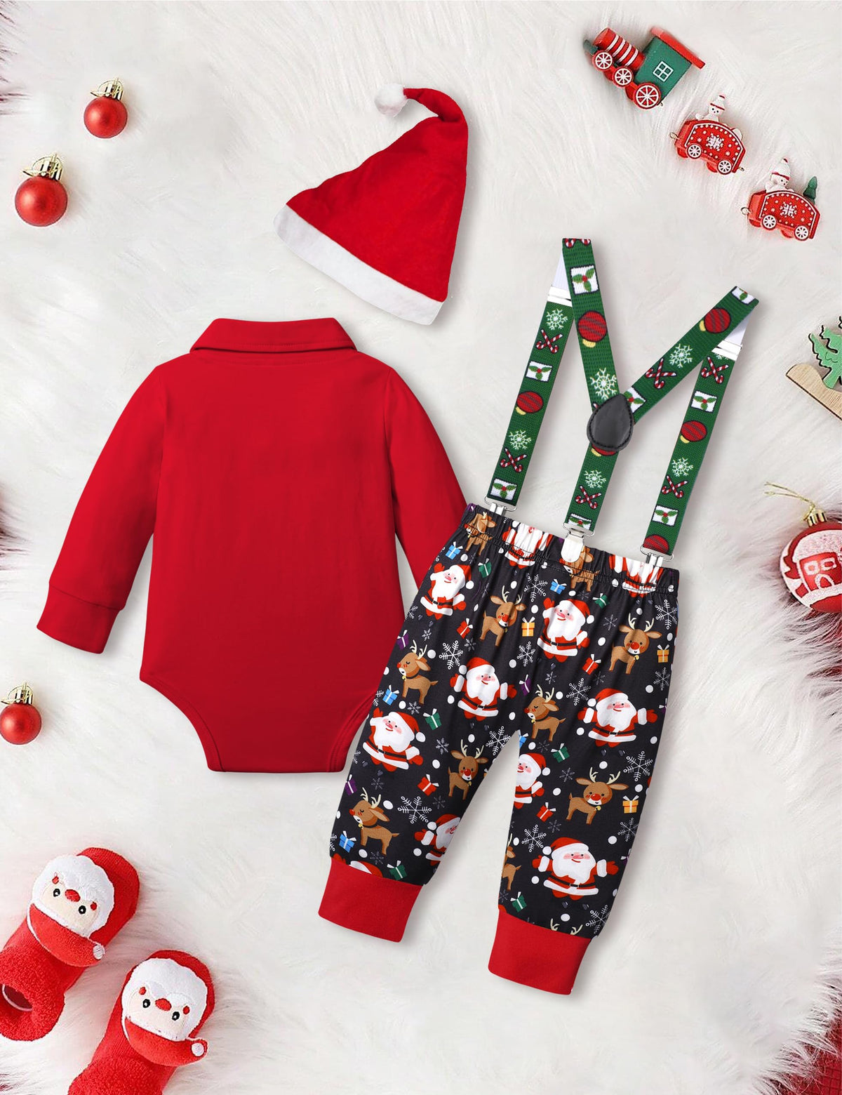 Baby Boy Christmas Outfit 3PCS Set E230