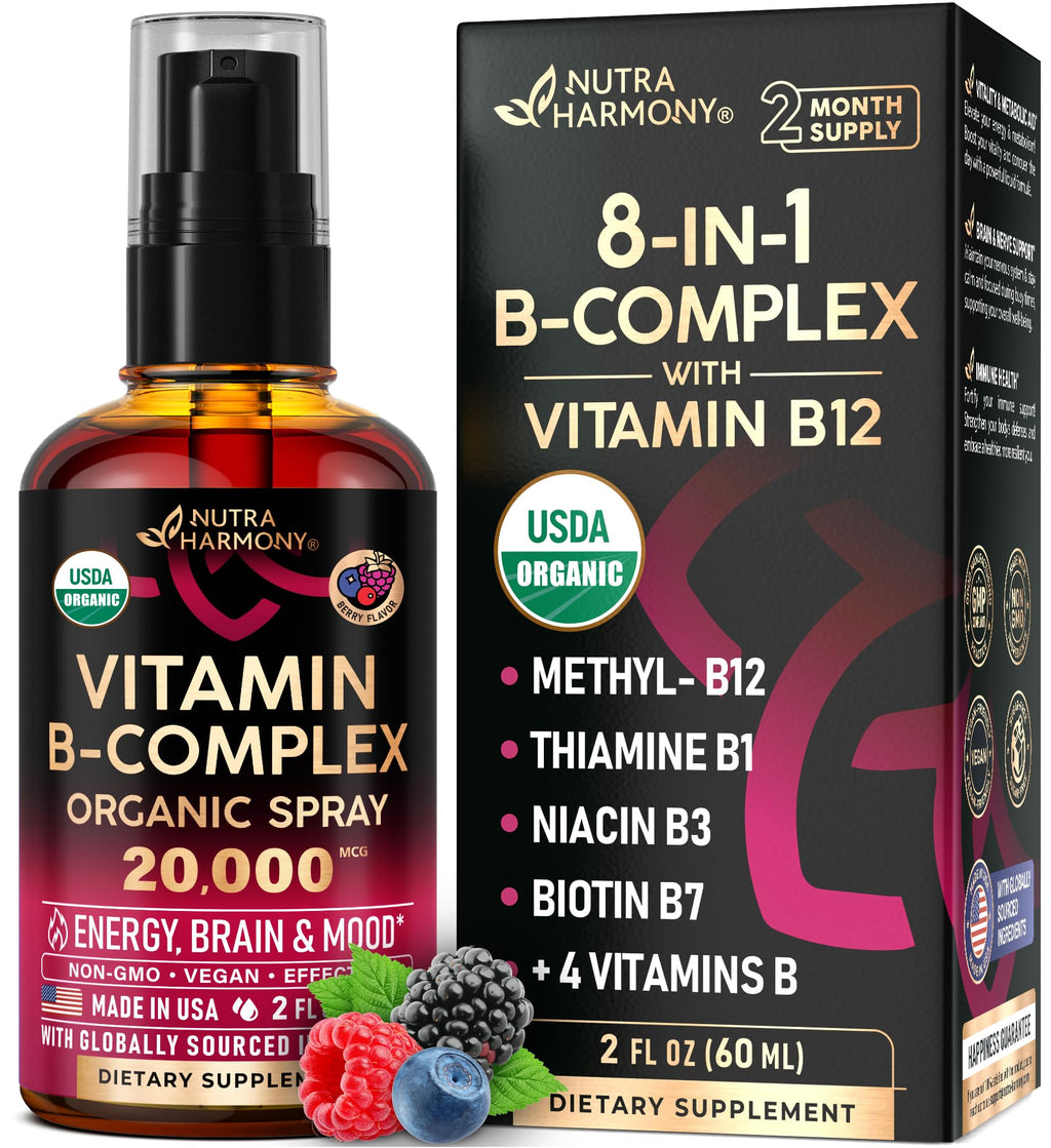 USDA Organic Vitamin B-Complex 20000mcg 2Oz F2842
