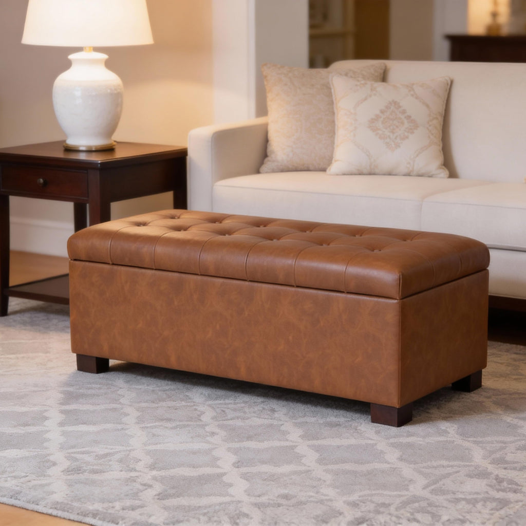 46" Tufted Storage Bench X749