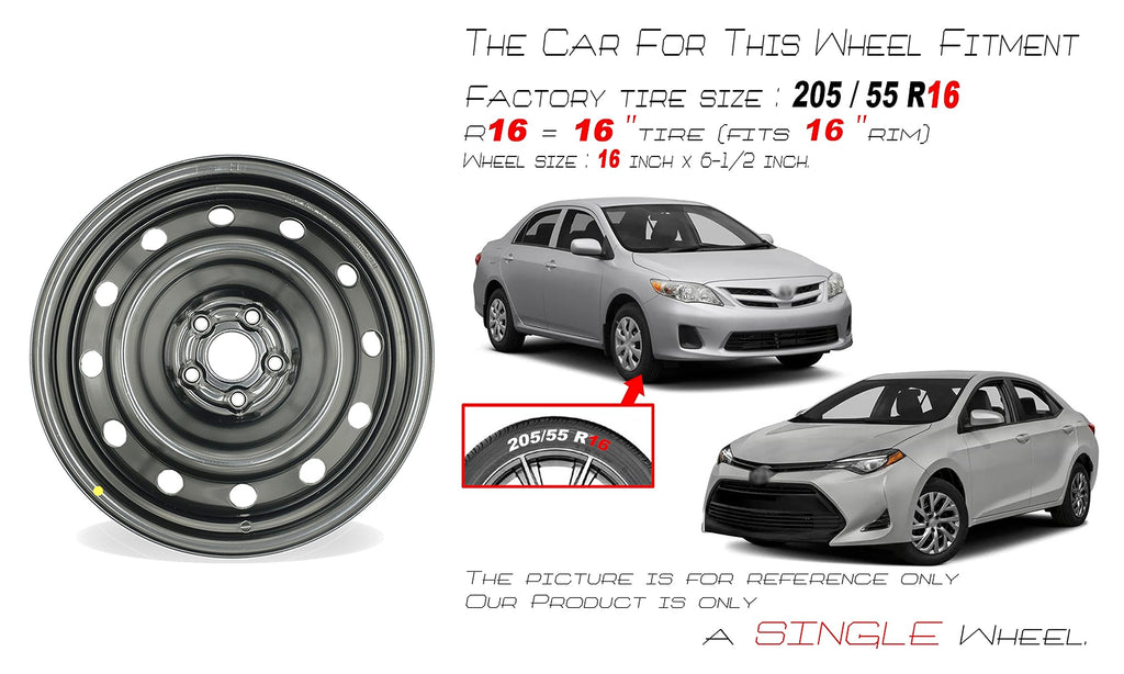 16" Steel Wheel Black Finish M286077
