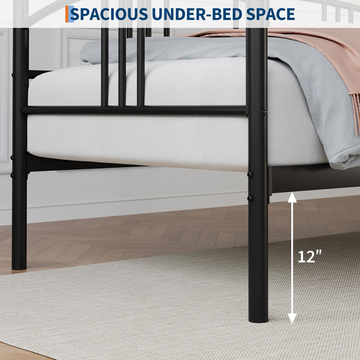 Twin Metal Daybed with Trundle B72183