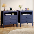 Blue Nightstand Set of 2 W9327