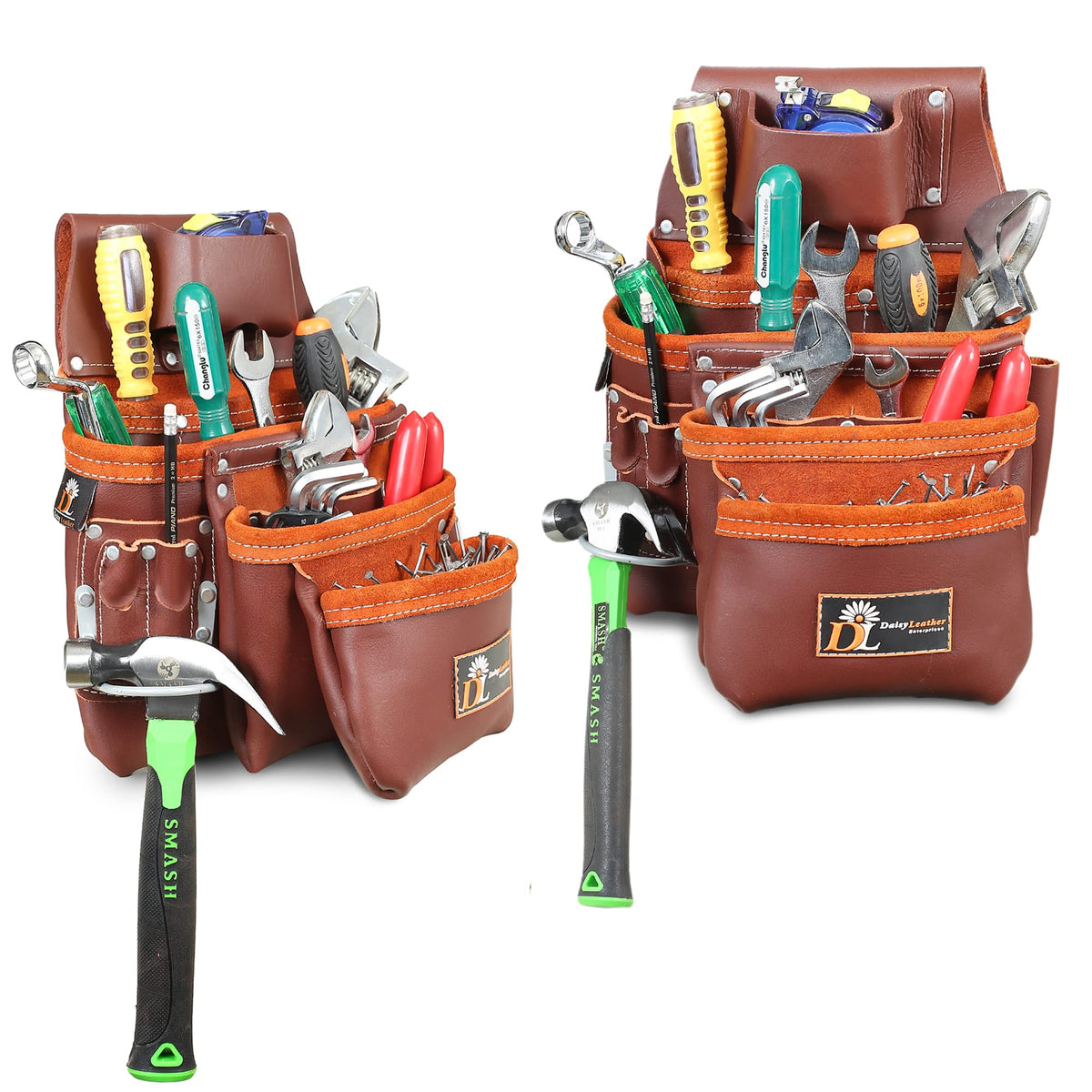 Leather Tool Belt with 27 Pockets J59369